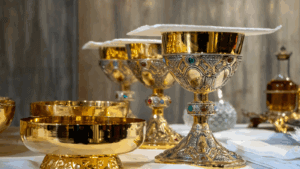 Catholic reflection graphic symbolizing prayer and interior stillness.